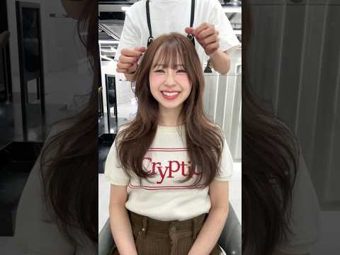 Isn't this a great makeover?! 😳🤎 I'm going to enjoy autumn with brown hair~🍂#shorts