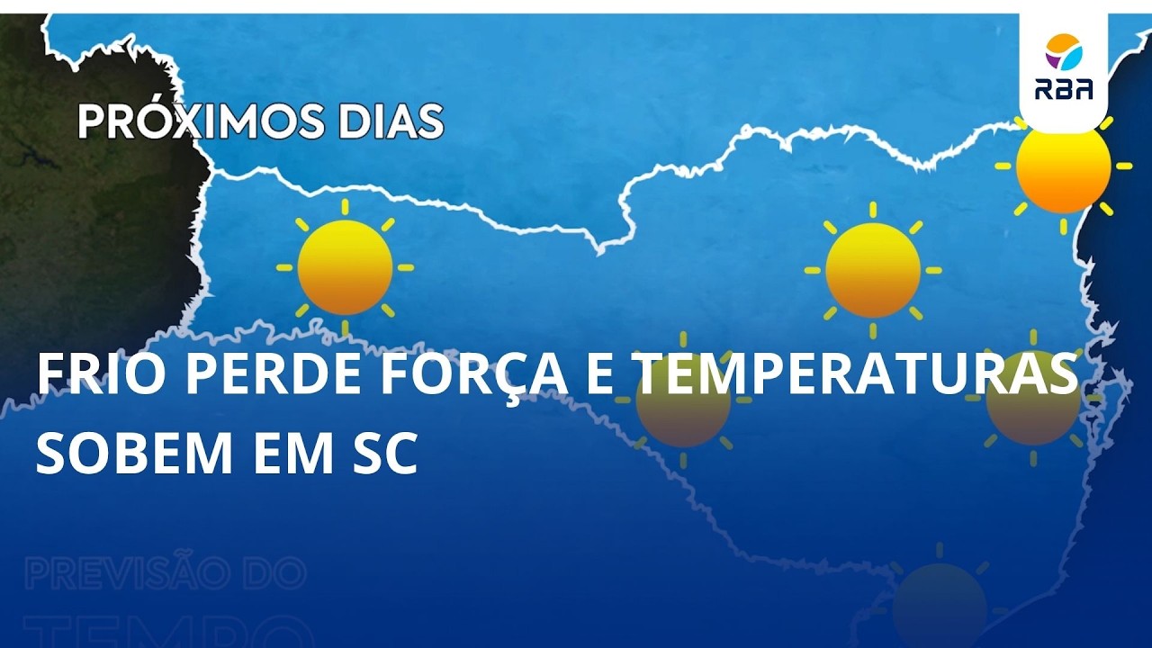 Frio perde força e temperaturas sobem em SC ☀️