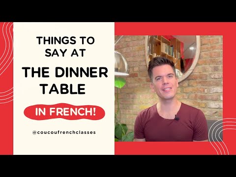 Coucou French Classes Language Tip – À table !