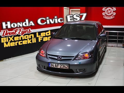Honda Civic VTEC2 // BiXenon LED Headlight Conversion - Devil Eyes