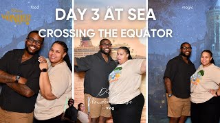Crossing The Equator!  🚢 14-Night Disney Wonder Cruise Adventure | Honolulu to Sydney 🌏 Day 3 at Sea