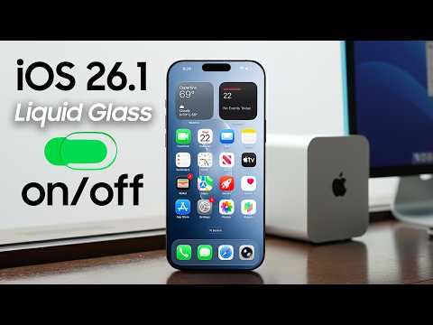 iOS 26.1 Beta 4 Massive New Update Turn Off Liquid Glass!