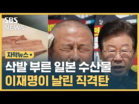 삭발 부른 일본 수산물…이재명이 날린 직격탄 (자막뉴스) / SBS