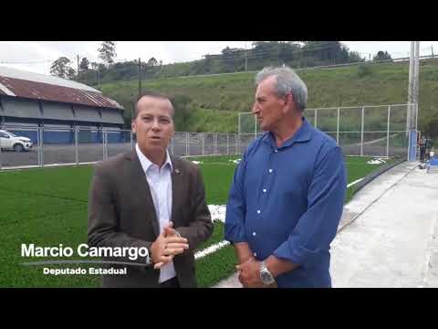Deputado Estadual Marcio Camargo e a Quadra de Fora do Csu Grama Sintética