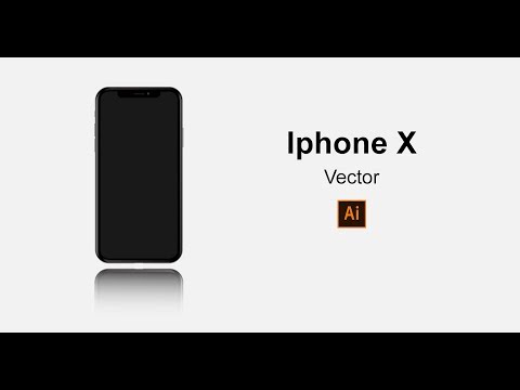 How to draw Iphone X vector || Illustrator Tutorials