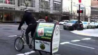 preview picture of video 'Green Living Journal Deliveries By Portland Pedal Power'