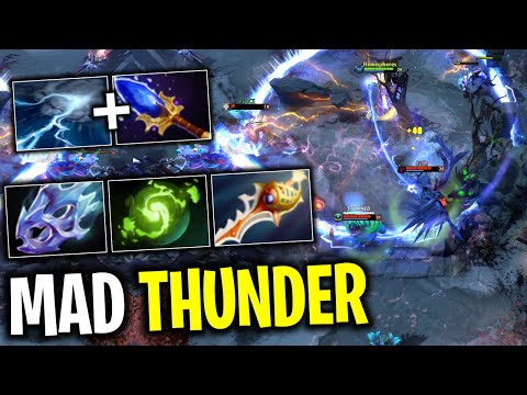 MAD THUNDER RAZOR DIVINE RAPIER + AGHANIM SCEPTER + REFRESHER  4X STORM | DOTA 2