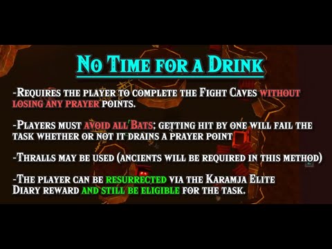 NO TIME FOR A DRINK - OSRS CA CHEESE GUIDE