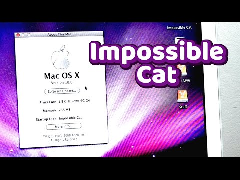The Impossible Cat - How to install the OS X 10.6 Snow Leopard PowerPC Beta on G4 Macs
