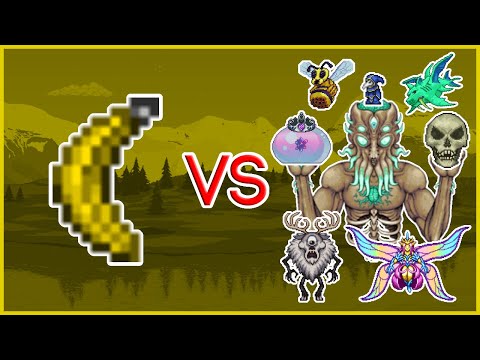 Terraria 1.4.3.6 - Bananarang vs ALL Bosses