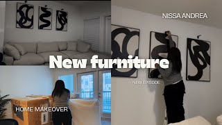 I GOT A NEW COUCH | New Livingspaces 4 piece modular sectional | The BEST Luxury Cloud couch dupe