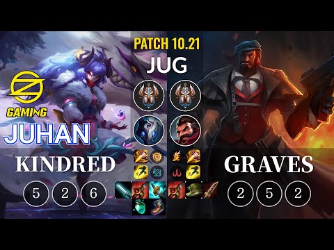OZ Juhan Kindred vs Graves Jungle - KR Patch 10.21