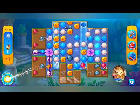 фишдом 2022 # 10532 уровень - прохождение без бустеров # Fishdom,  10532  level - no Boosters.