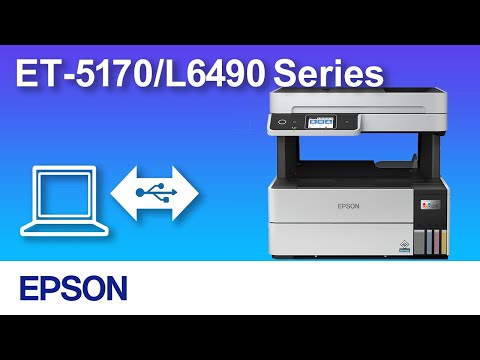 How to Connect a Printer and a Personal Computer Using USB Cable (Epson ET-5170/L6490 Series)