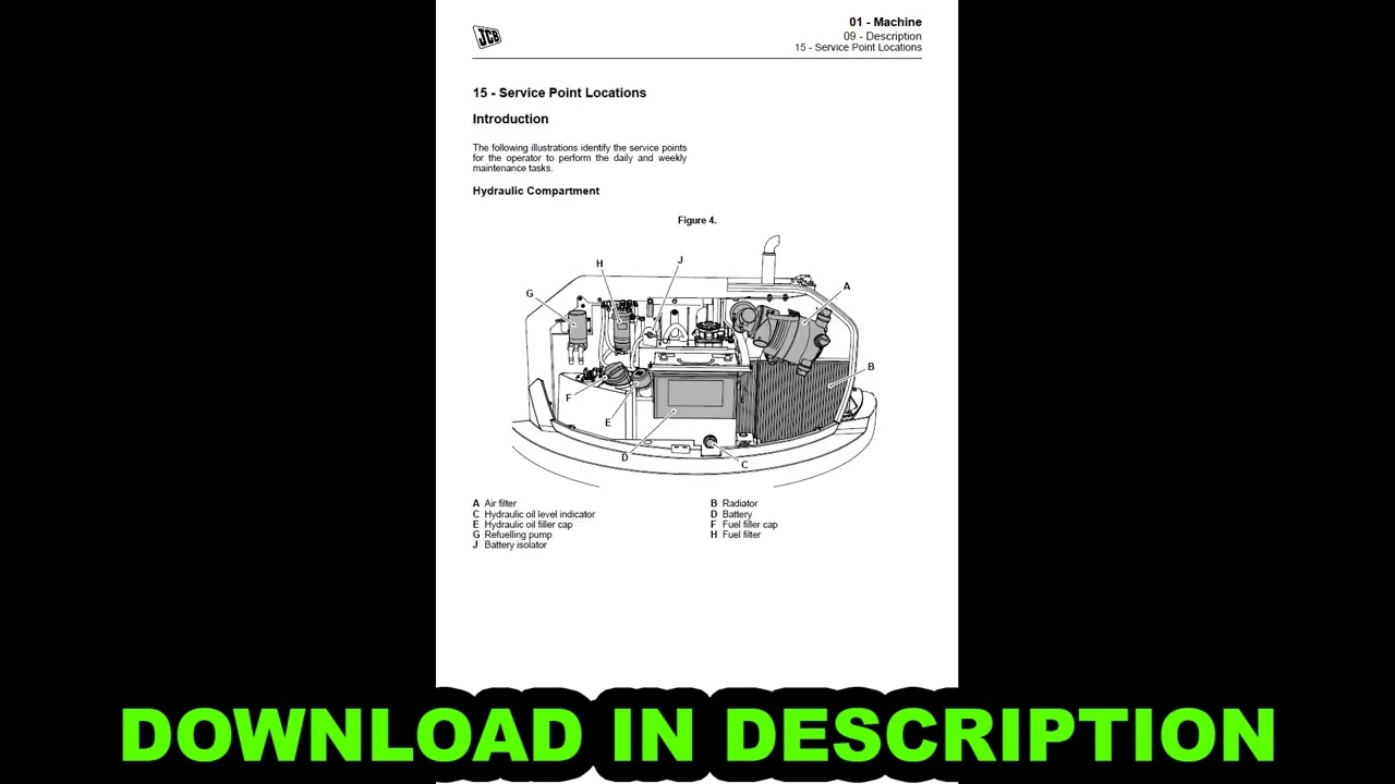 JCB 55Z-1 57C-1P Service Manual PDF Download - Complete Workshop Instructions