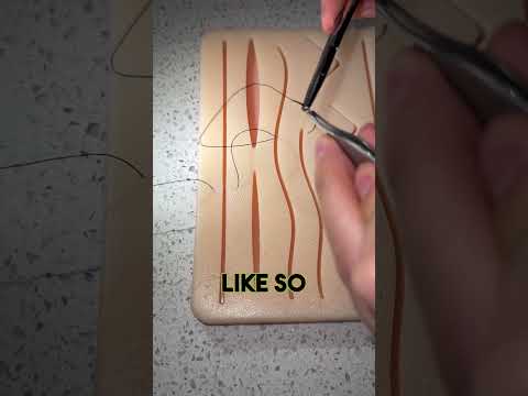 Horizontal mattress suture