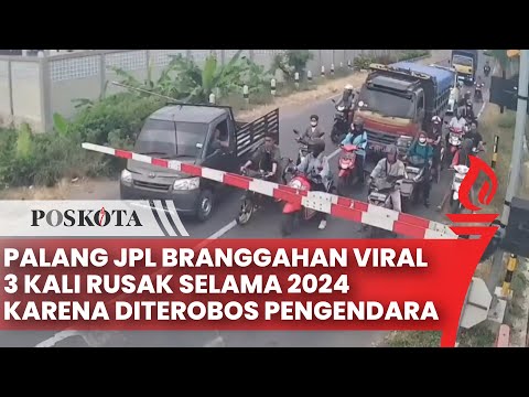 Palang JPL 268 Branggahan Kab. Kediri Sudah 3 Kali Rusak akibat Diterobos Pengguna Jalan