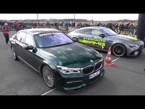 BMW alpina B7 VS Mercedes Benz GTR AMG - Drag racing