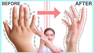 Get Beautiful, Thin, Long Fingers and Lose Finger Fat with this Relaxing Self Hand Massage!