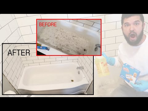 image-How to clean a bathtub that is too dirty? 