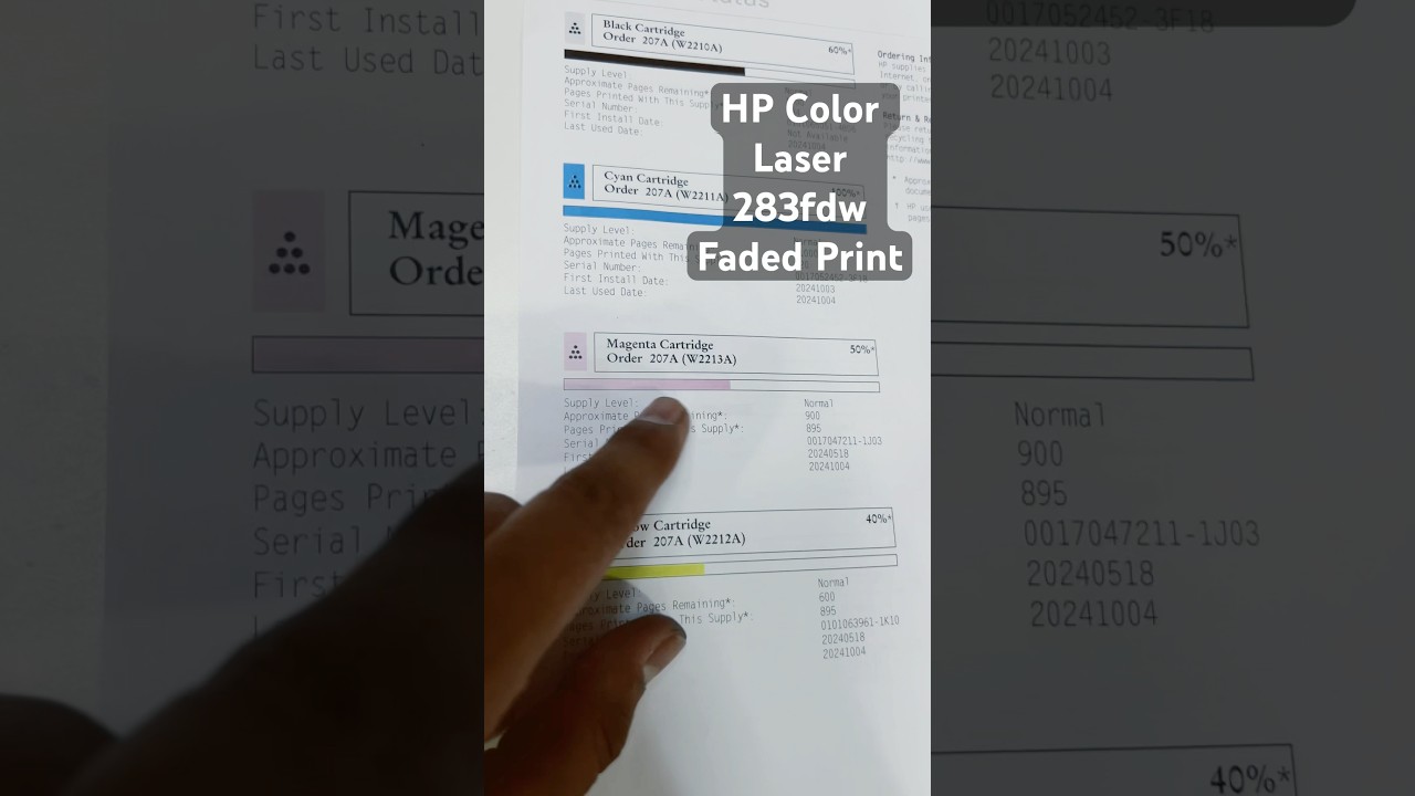 HP Color LaserJet Pro Faded Print Problem🖨️