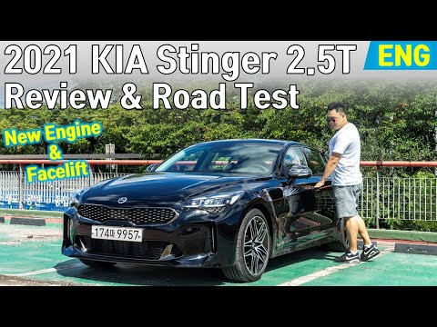 2021 KIA Stinger 2.5T AWD Facelift - Review and Road Test (New 2.5 Turbo Engine 1st Drive)