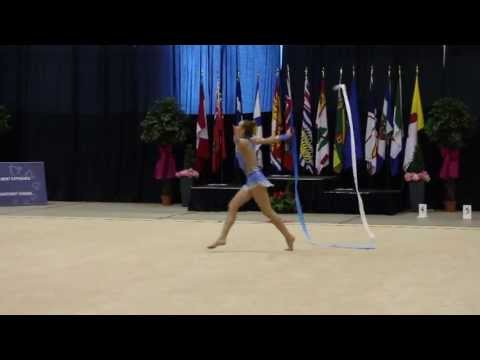 Patricia Bezzoubenko - Day 1 - ribbon - 2013 Canadian Gymnastics Championships