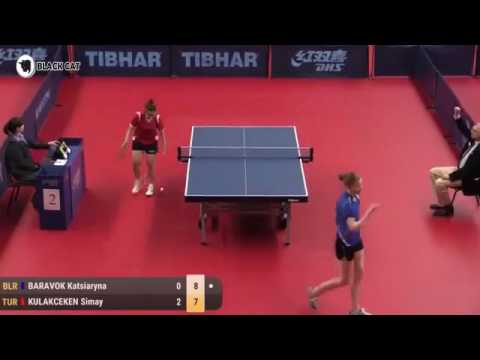 벨라루스오픈탁구 | 2017 Belarus Open BARAVOK Katsiaryna vs KULAKCEKEN Simay