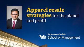 YouTube video highlighting School of Management faculty research on apparel resale strategies.