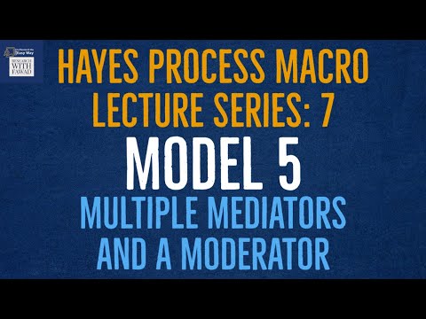 7. Hayes Process Macro Model 5 - Multiple Mediators and a Moderator