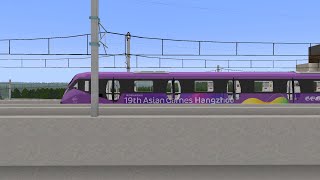 19th Asian Games Hangzhou Themed Train in Minecraft #minecrafttransitrailway