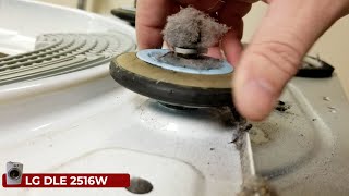 LG Clothes Dryer Drum Roller Fix — Thump Thump Fixed (LG DLE 2516W)