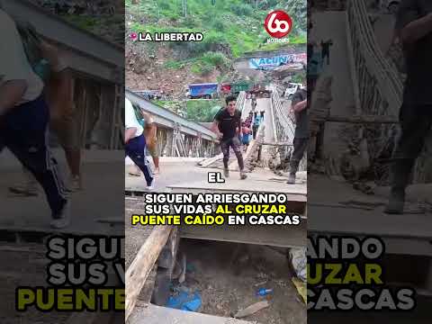 PESE A MU3RTE DE N1ÑA, POBLADORES SIGUEN ARRIESGANDO SUS VIDAS EN PUENTE