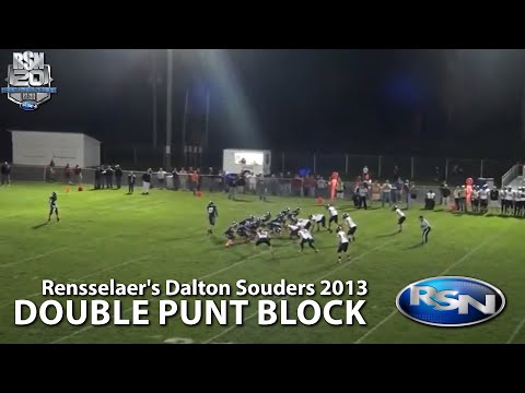 Rensselaer's Dalton Souders Double Punt Block 2013