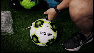HOW TO CORRECTLY PUMP A FOOTBALL - Perfect pressure is important!!