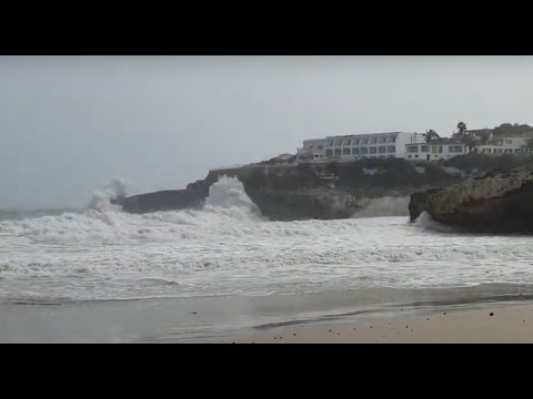 Cala Domingos bei rauem Wellengang 2022 / Cala Domingos en oleaje 2022