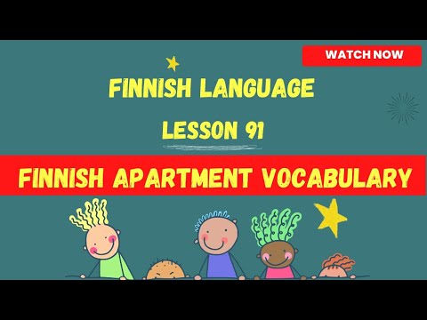 Finnish Apartment | Finnish language lesson for beginners |Finnish language| Finnish | Finland|2023
