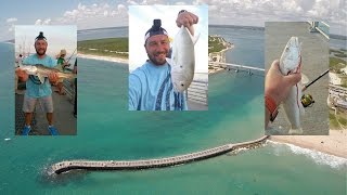 Одна из лучших моих рыбалок с рыбацкого пирса в 2016. Флорида. Sebastian inlet. Часть 3 финальная.
