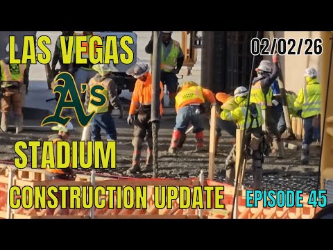 Las Vegas Athletics Stadium Construction Update 02 02 2026