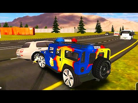 Mad Police Hummer Driving Around The City - Police Car Chase #44 - Best Gameplay (Android iOS)