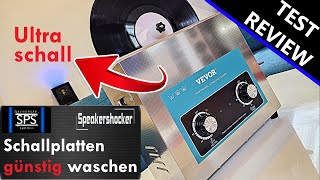 Schallplatten günstig mit Ultraschall reinigen. Günstige Ultraschall Plattenwaschmaschine von Vevor.
