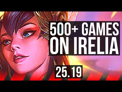 IRELIA vs FIORA (TOP) | 10 solo kills, 500+ games | KR Master | 25.19