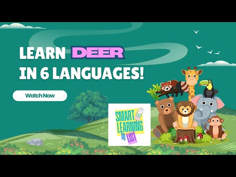 Learn Deer (鹿/ciervo) in 6 Langs! | 六種語言輕鬆學會「鹿」！| ¡Aprende "ciervo"!