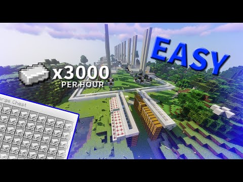 Minecraft New & Improved Iron Farm 1.15 - 1.14.4 Simple/Advanced Tutorial 3,000 Iron!