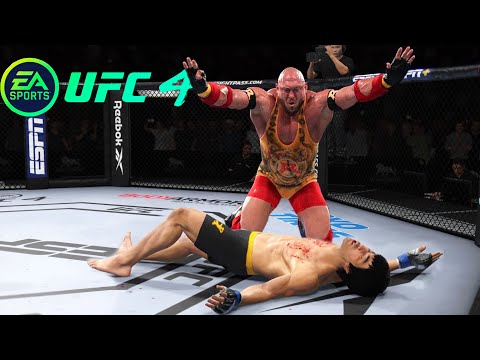 UFC4 Bruce Lee vs Fat Big Van Vader Wrestler EA Sports UFC 4