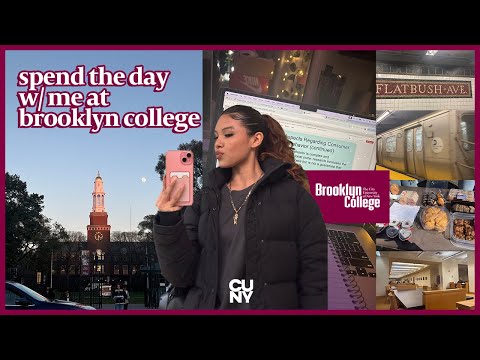 spend the day w/ me at brooklyn college 💫 ☕️ 📚 grwm, campus tour, clubs + more
