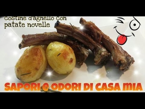 ricetta del giorno Costine di agnello alla brace,Recipe of the day Lamb chops on the grill