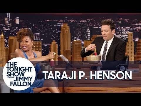 原來外國人也瘋東方的「頌缽」？！塔(Taraji P. Henson Teaches Jimmy to Meditate with Tibetan Singing Bowls)
