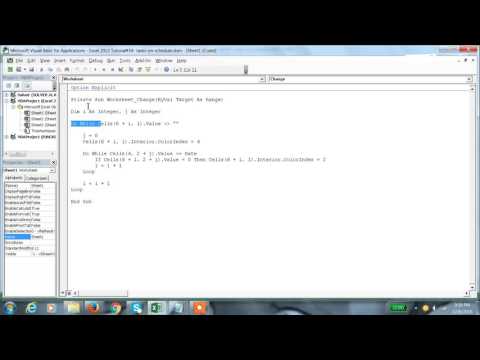 Excel 2013 Tutorial#54 Scheduling a Task in Excel Macros