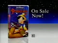 Pinocchio Disney VHS Commercial 1993